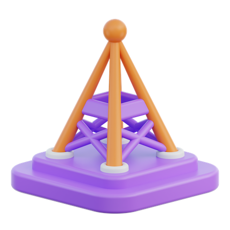 Netzwerkturm  3D Icon