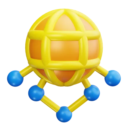 Netzwerkverbindungen  3D Icon