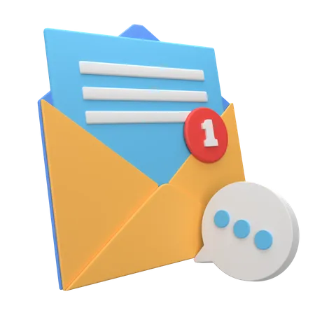 Neue e-mail  3D Icon