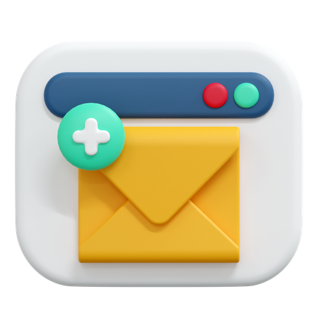 Neue E-Mail-Nachricht  3D Icon