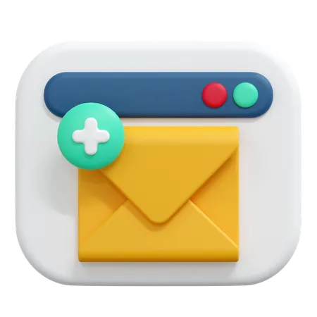 Neue E-Mail-Nachricht  3D Icon