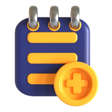 Neue Notizen  3D Icon