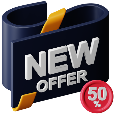 Neues Angebot Rabatt  3D Icon