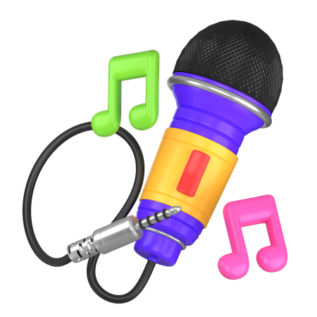 Neujahrs-Karaoke  3D Icon