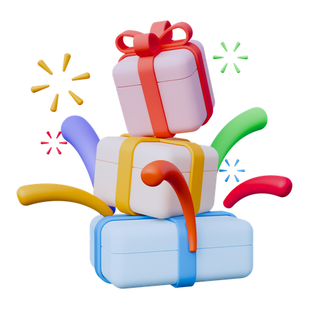 Neujahrsgeschenk  3D Icon