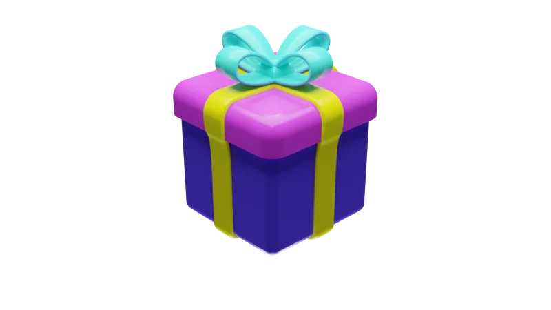 Neujahrsgeschenkbox  3D Icon