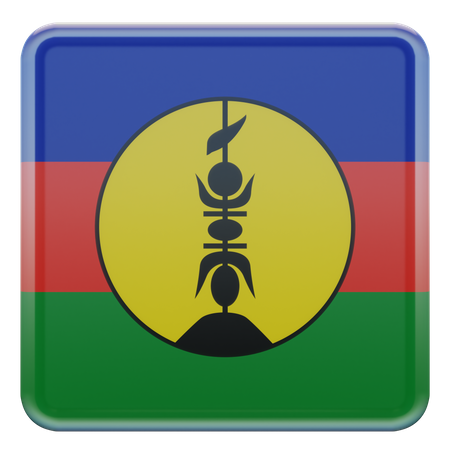 Neukaledonien flagge  3D Flag