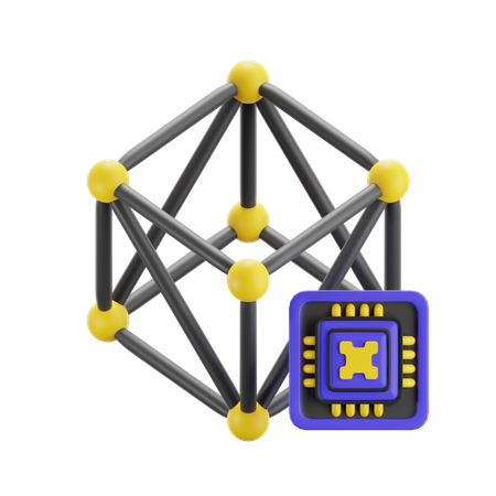Neural Network  3D Icon