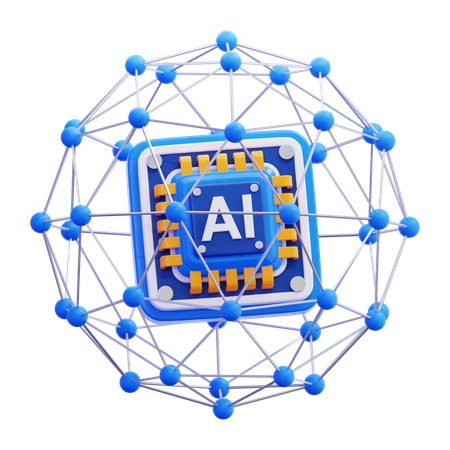 신경망  3D Icon