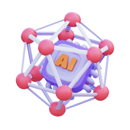 Neural Network  3D Icon