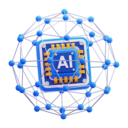 Neural Network  3D Icon