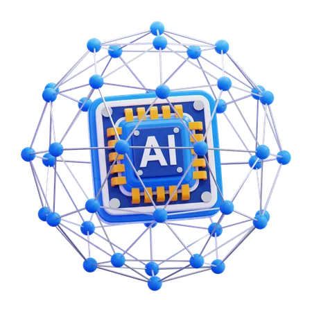 Neural Network  3D Icon