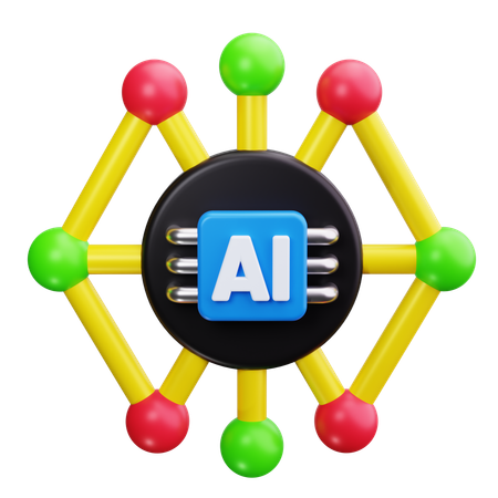 Neural Network  3D Icon