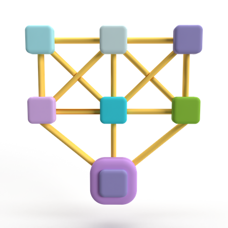 Neural Network  3D Icon