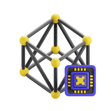 Neural Network  3D Icon