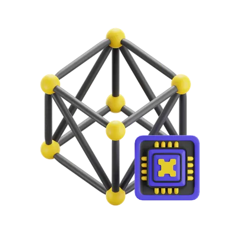 Neural Network  3D Icon