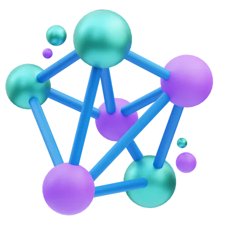 Neural Network  3D Icon