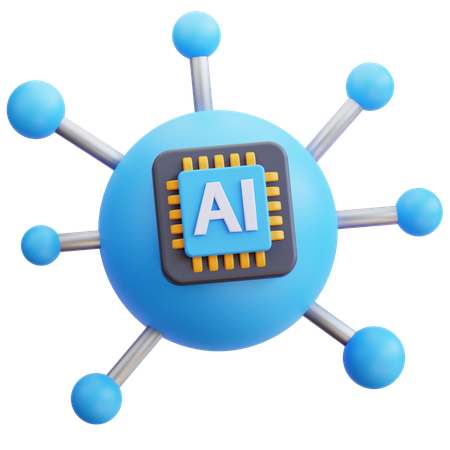 Neural Network  3D Icon