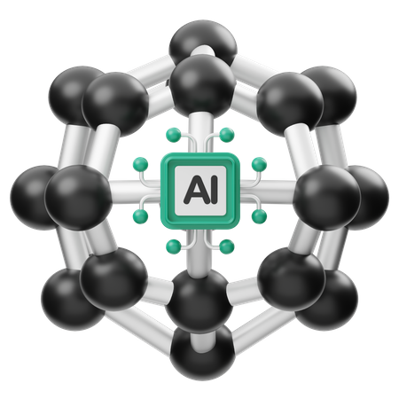 Neural Network  3D Icon