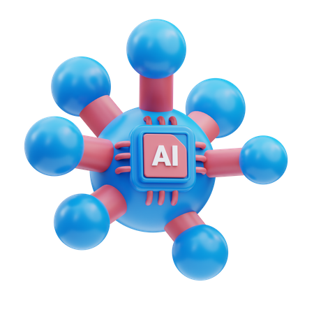 Neural Network  3D Icon