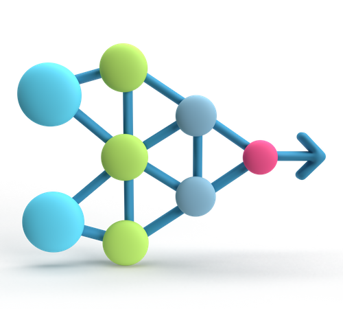 Neural Network  3D Icon