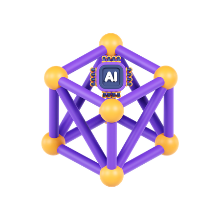 Neural Network  3D Icon