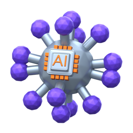 Neural Network  3D Icon