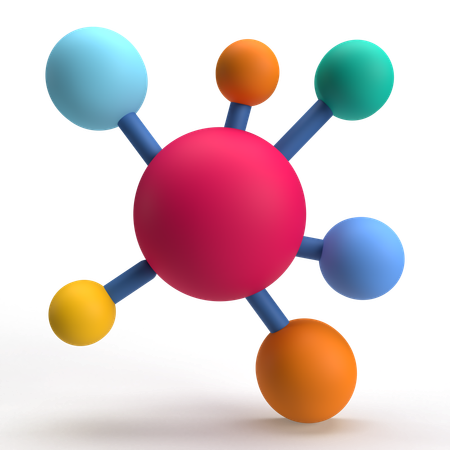 Neural Network  3D Icon