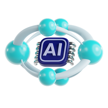 Neural Network  3D Icon