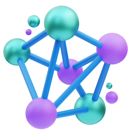 Neural Network  3D Icon
