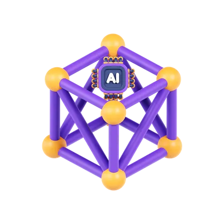 Neural Network  3D Icon