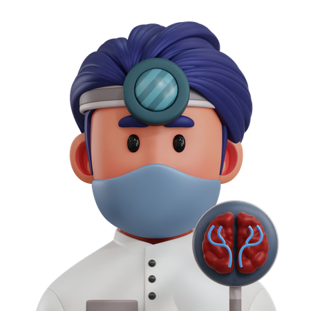 Neurocirujano  3D Icon
