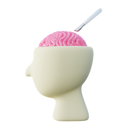 Neurologia Cirurgia Cerebral  3D Icon
