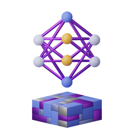 Neuronale Netzwerkarchitektur  3D Icon