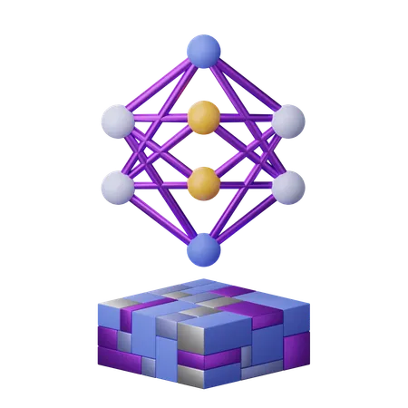 Neuronale Netzwerkarchitektur  3D Icon