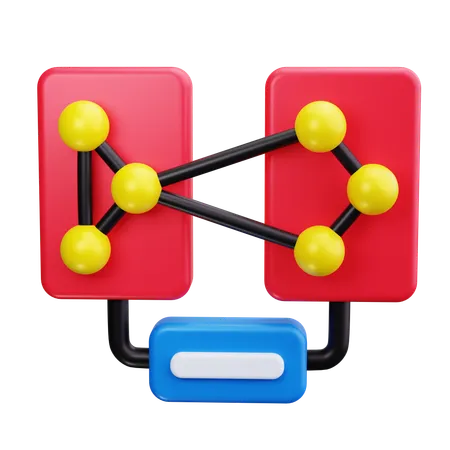 Neuronale Netzwerkschichten  3D Icon