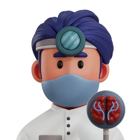 Neurosurgeon  3D Icon
