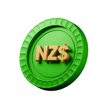 Neuseeland Dollar  3D Icon