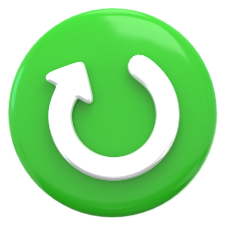 Neustart  3D Icon