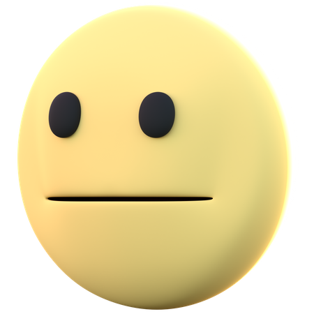 Neutral  3D Emoji