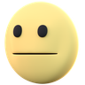 3d neutral emoticon emoji