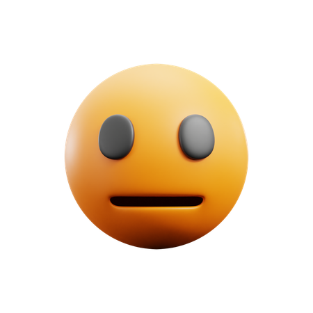 Neutral Face  3D Icon