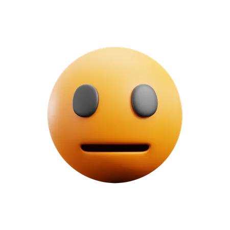 Neutral Face  3D Icon