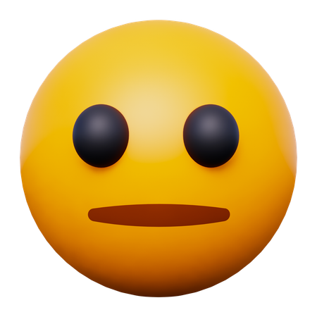 Emoji neutre  3D Icon