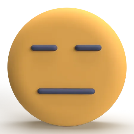 Emoji neutre  3D Icon