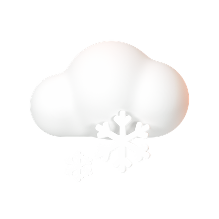 Caída de nieve  3D Illustration