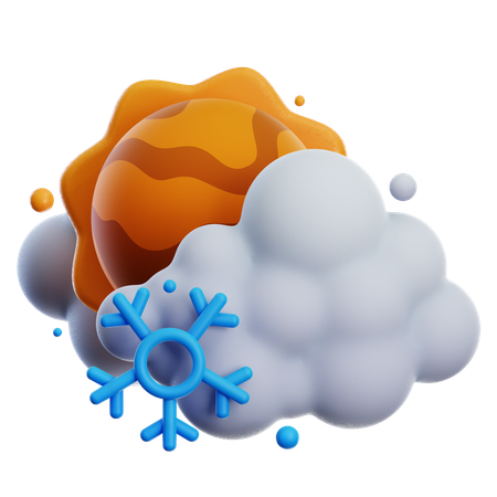 Nevadas en el día  3D Icon