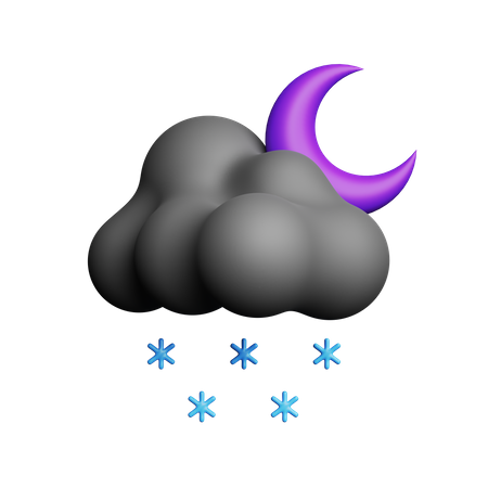 Nevadas nocturnas  3D Icon