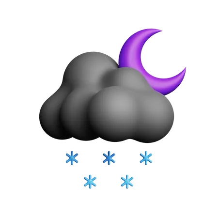 Nevadas nocturnas  3D Icon