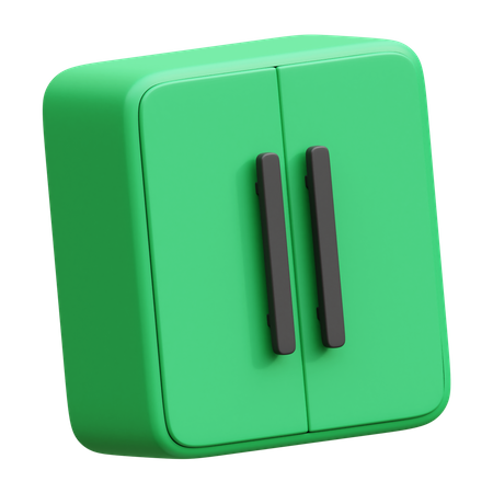 Refrigerador  3D Icon